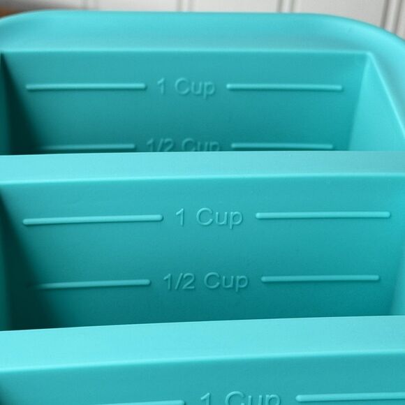 Souper Cubes Silicone Freezer Molds 1x 1/2 Cup and 1x 1 Cup Lot Of 2 - Picture 8 of 9